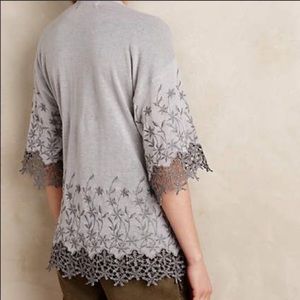 Anthropologie Sunny In Brooklyn Gray Cardigan